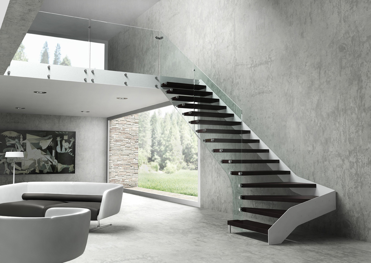 Scale di design in acciaio a rovigo